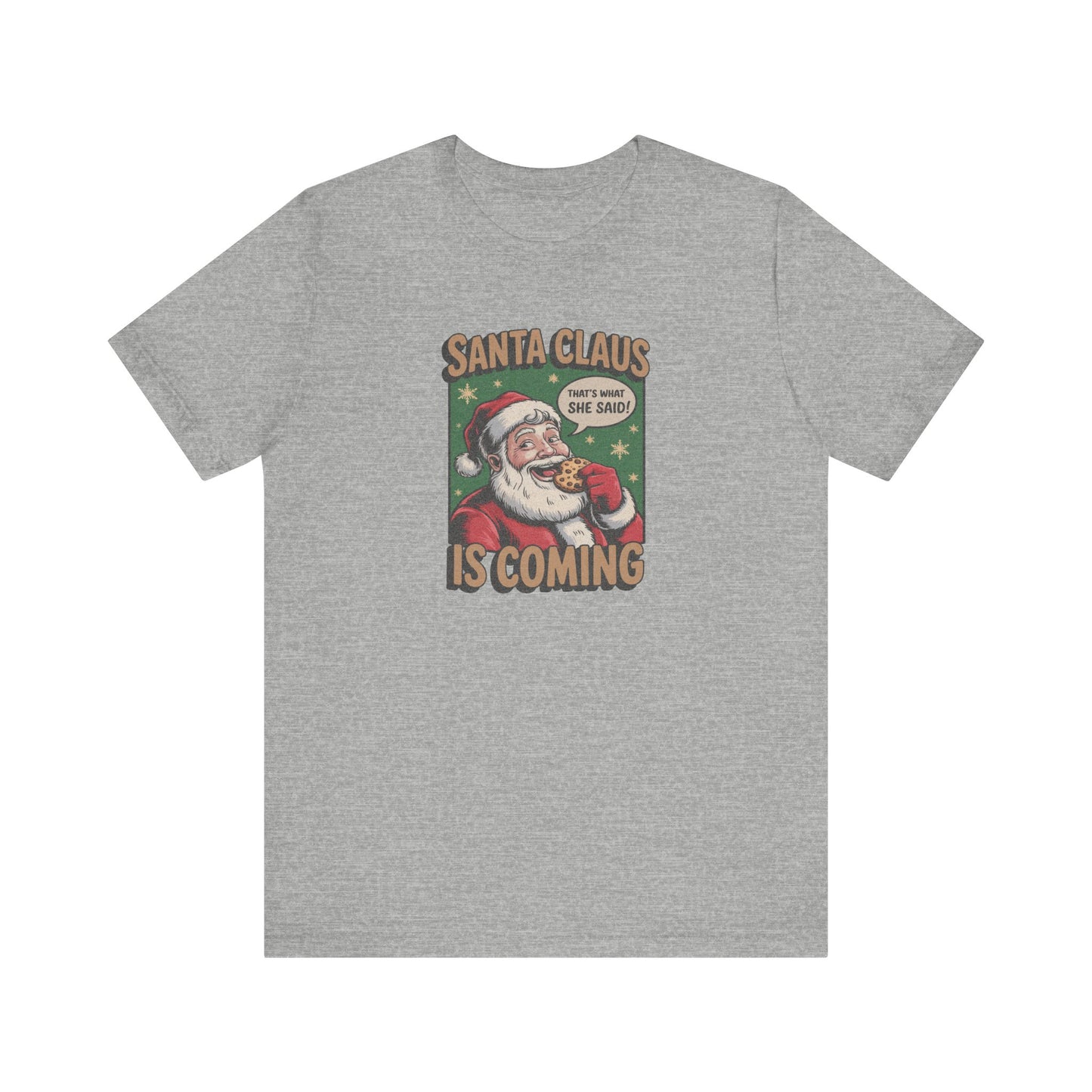 Santa Claus is Coming — Vintage Christmas Tee (Light)