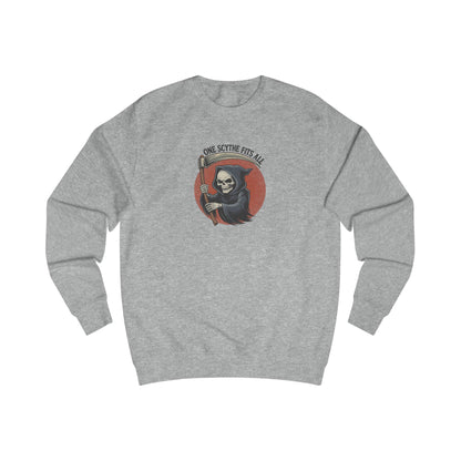 One Scythe Fits All — Grim Reaper Retro Sweatshirt (Light)