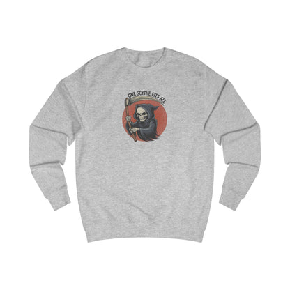 One Scythe Fits All — Grim Reaper Retro Sweatshirt (Light)