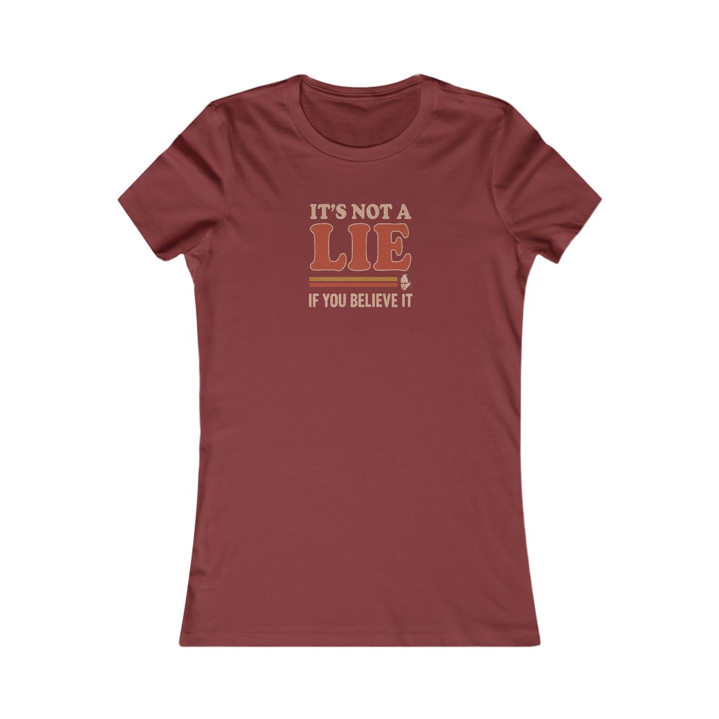 It’s Not a Lie, If You Believe It — George Costanza Retro Women's Tee (Dark)
