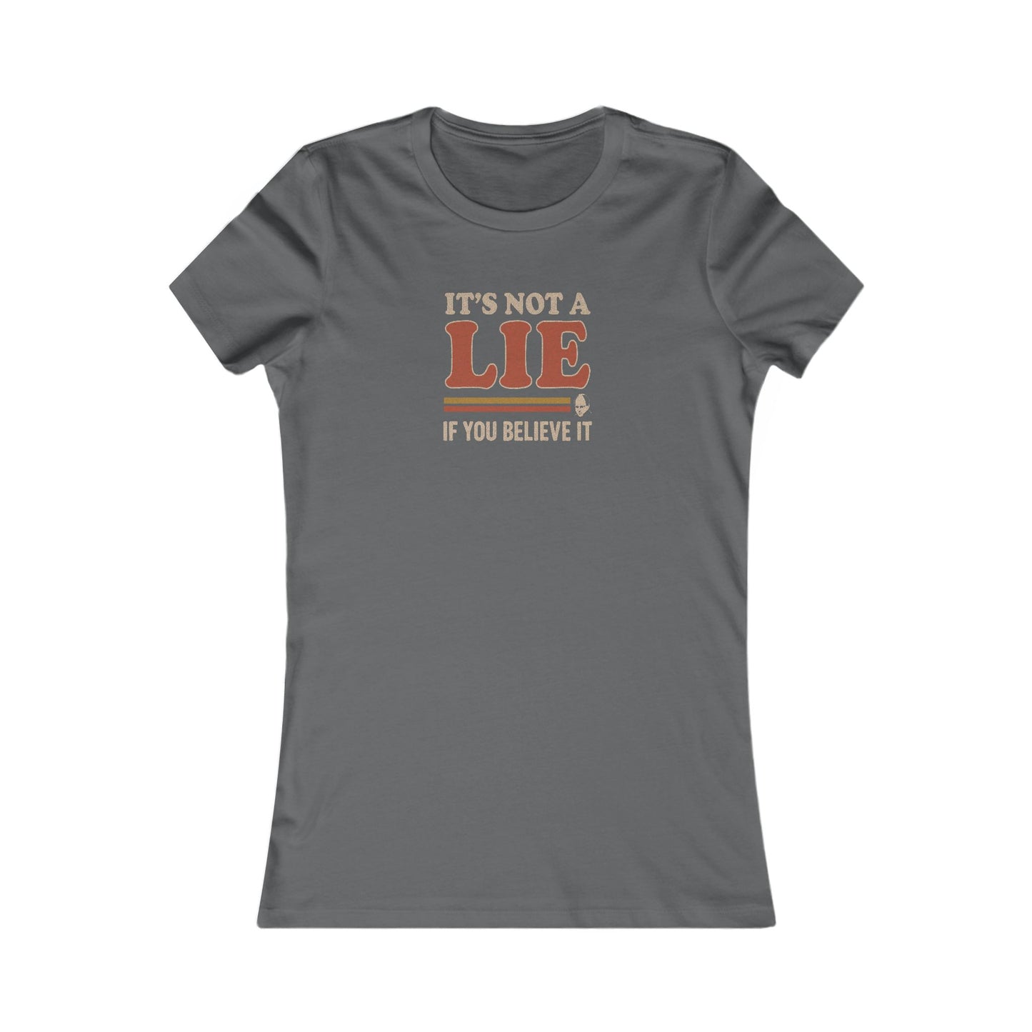 It’s Not a Lie, If You Believe It — George Costanza Retro Women's Tee (Dark)