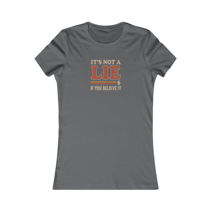 It’s Not a Lie, If You Believe It — George Costanza Retro Women's Tee (Dark)