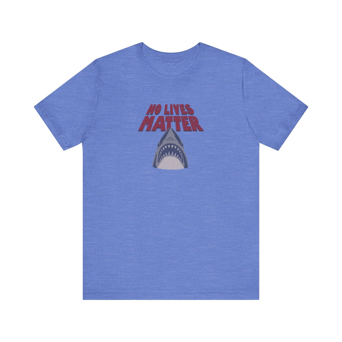 No Lives Matter — Jaws-Inspired Retro Tee (Light)