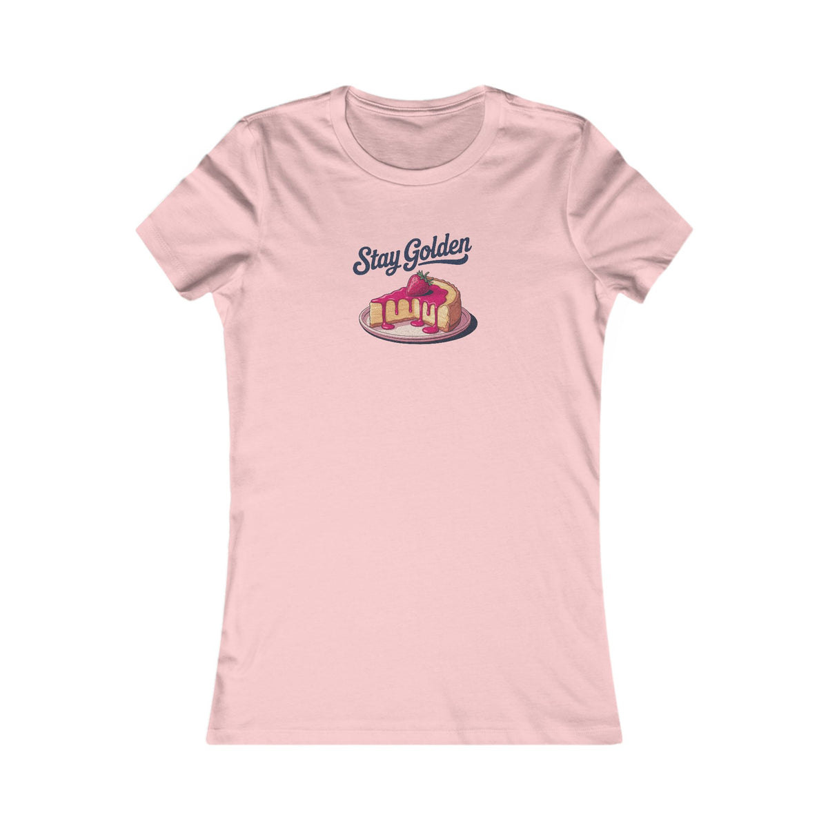 Stay Golden — Retro Cheesecake Graphic Women's Tee (Light)