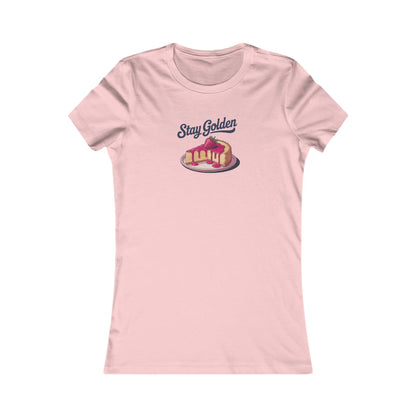 Stay Golden — Retro Cheesecake Graphic Women's Tee (Light)