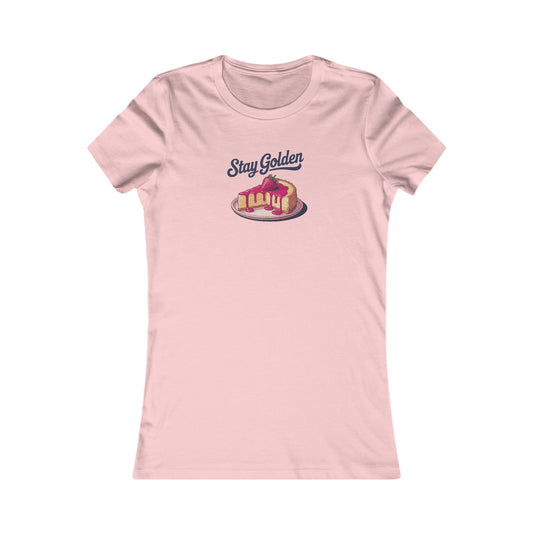Stay Golden — Retro Cheesecake Graphic Women's Tee (Light)