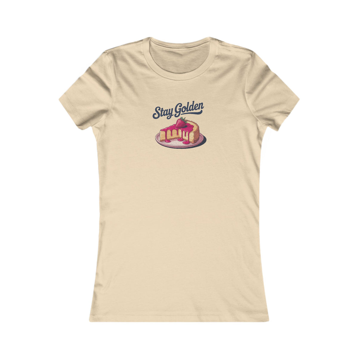 Stay Golden — Retro Cheesecake Graphic Women's Tee (Light)