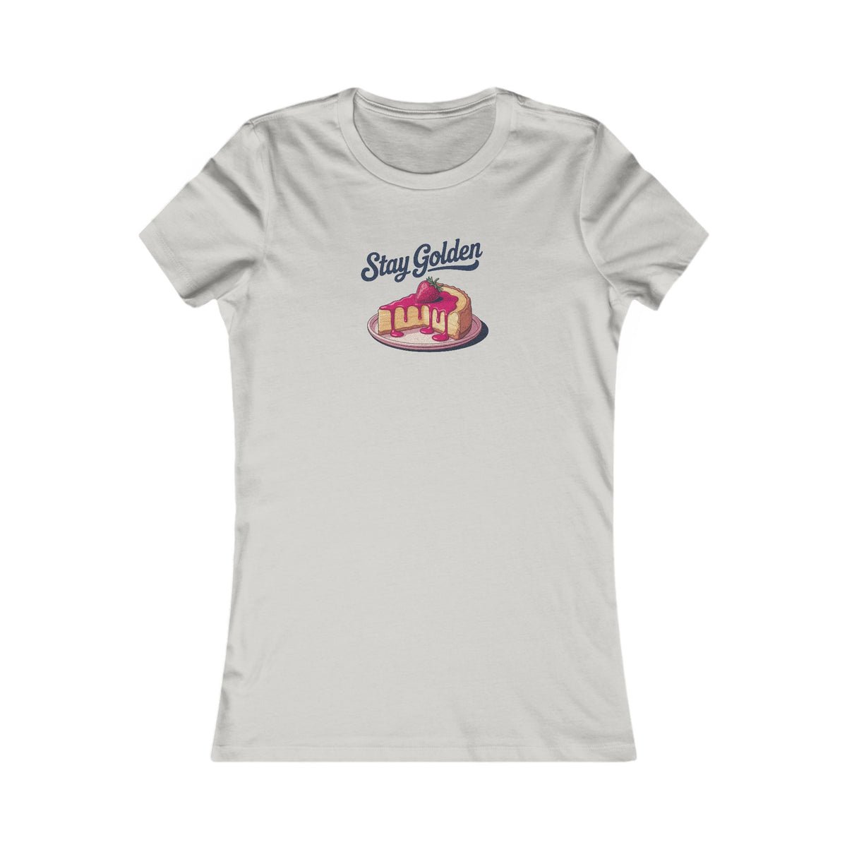Stay Golden — Retro Cheesecake Graphic Women's Tee (Light)