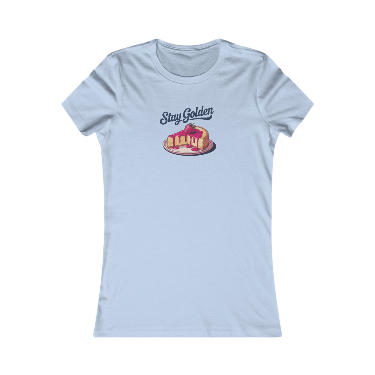Stay Golden — Retro Cheesecake Graphic Women's Tee (Light)