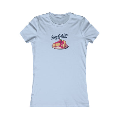 Stay Golden — Retro Cheesecake Graphic Women's Tee (Light)