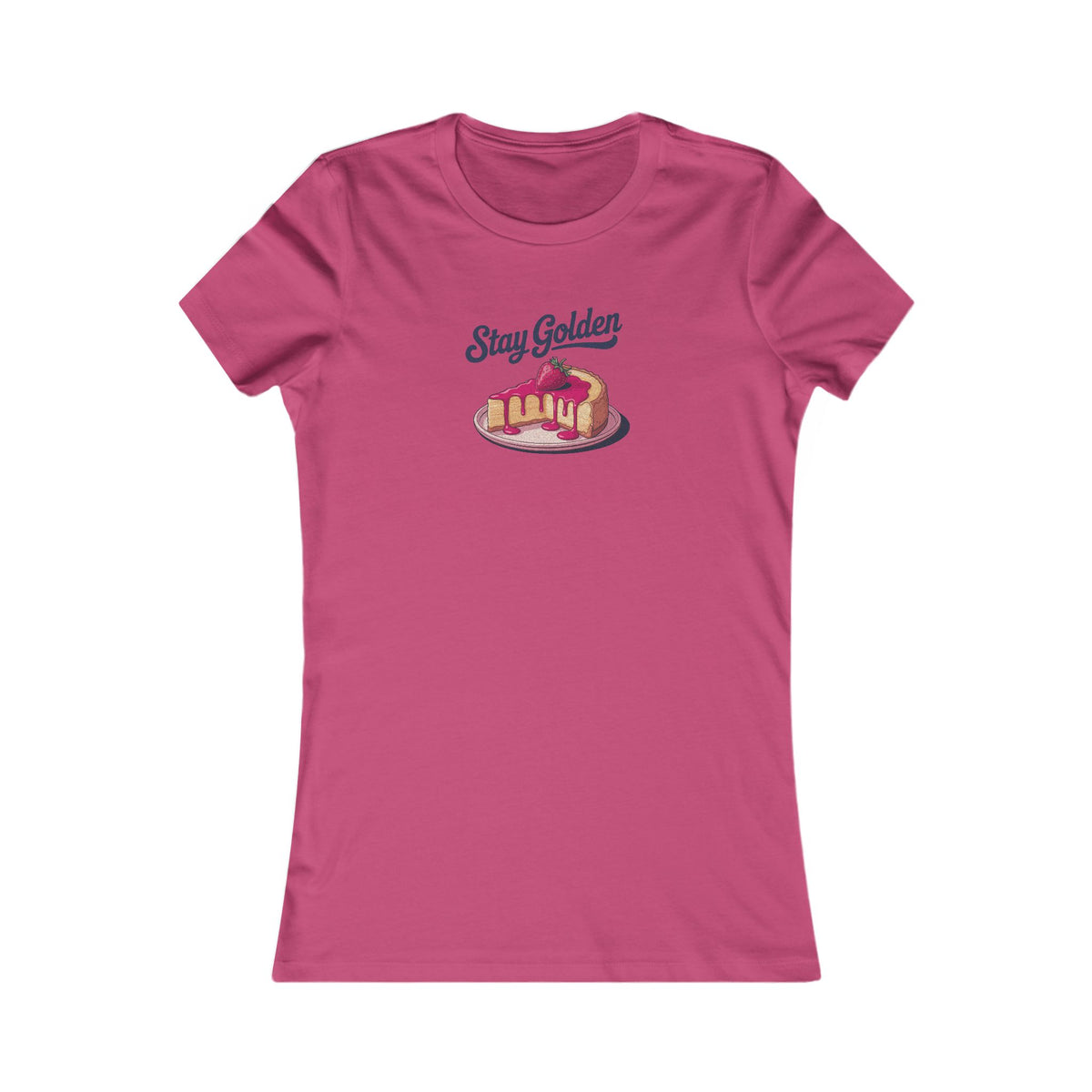 Stay Golden — Retro Cheesecake Graphic Women's Tee (Light)