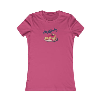 Stay Golden — Retro Cheesecake Graphic Women's Tee (Light)