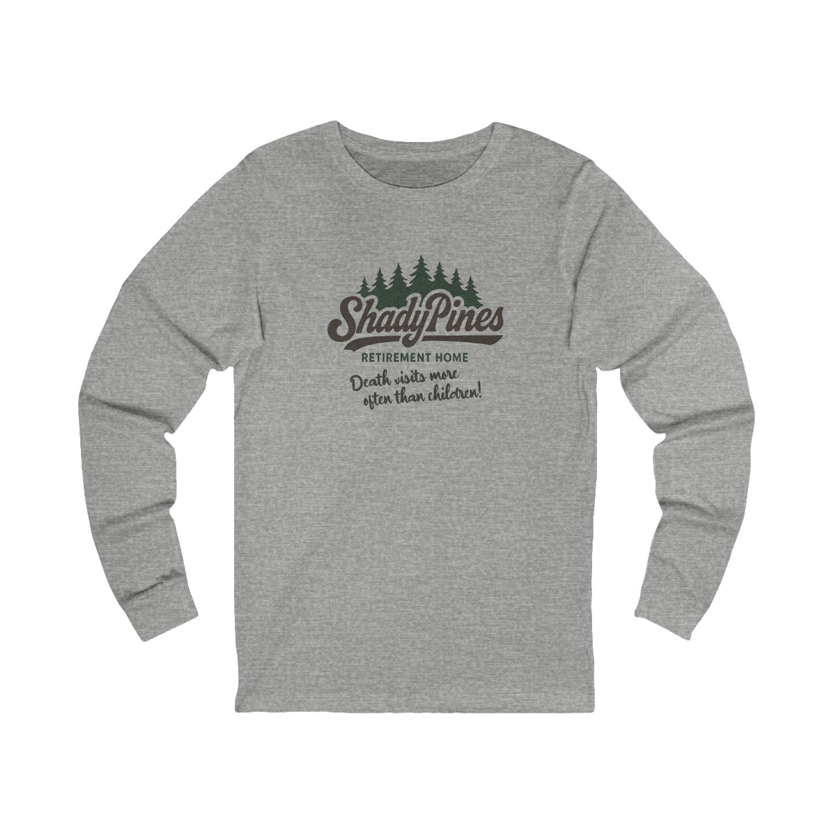 Shady Pines (Death Visits More Often Than Children) — Retro Long Sleeve (Light)