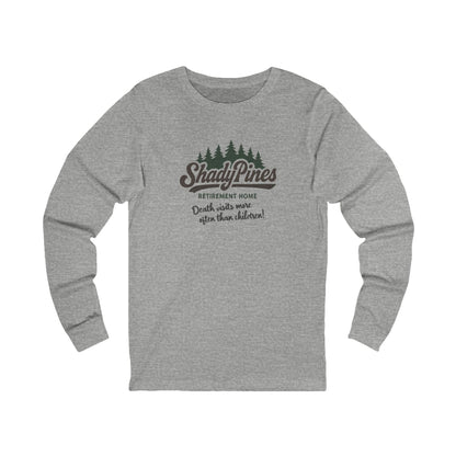 Shady Pines (Death Visits More Often Than Children) — Retro Long Sleeve (Light)