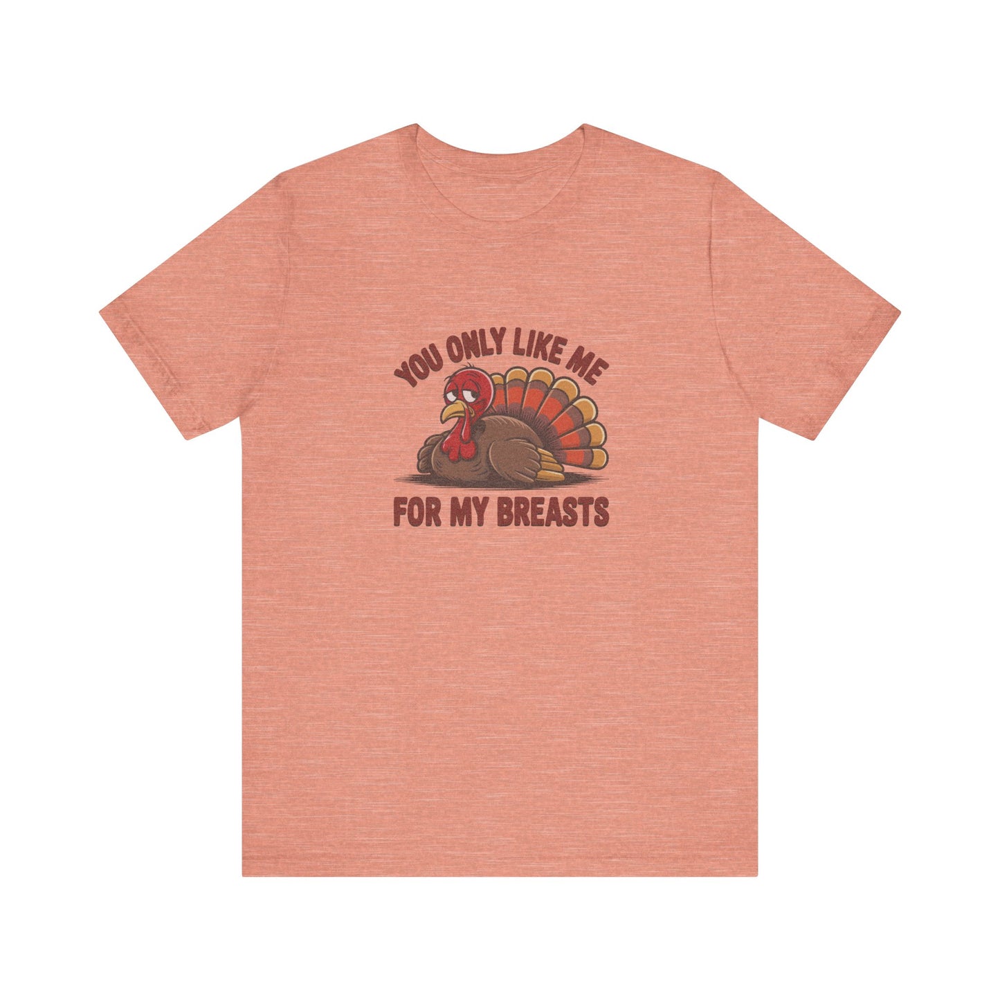 You Only Like Me for My Breasts — Thanksgiving Retro Tee (Light)