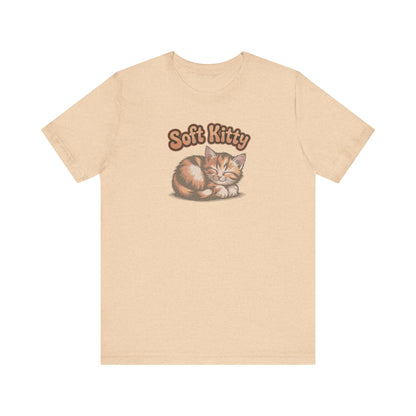 Soft Kitty Sick-Day Lullaby — Big Bang Theory Retro Tee (Light)