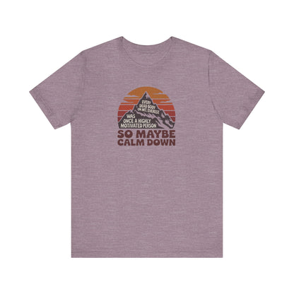 Everything in Moderation (Especially Fitness) – Mount Everest Retro Tee (Light)