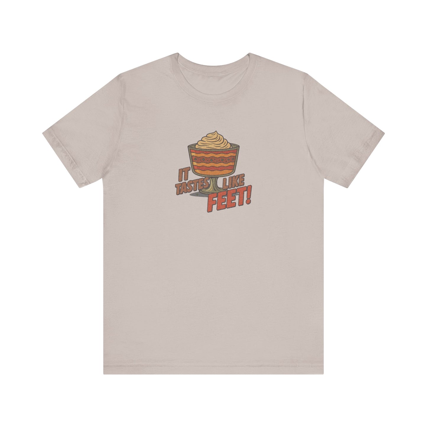 It Tastes Like Feet! — Thanksgiving Trifle Retro Tee (Light)