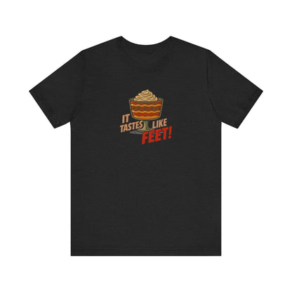 It Tastes Like Feet! — Thanksgiving Trifle Retro Tee (Dark)