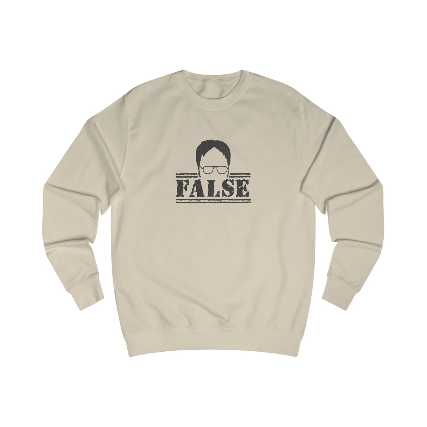Dwight Schrute FALSE —  The Office-Inspired Sweatshirt (Light)