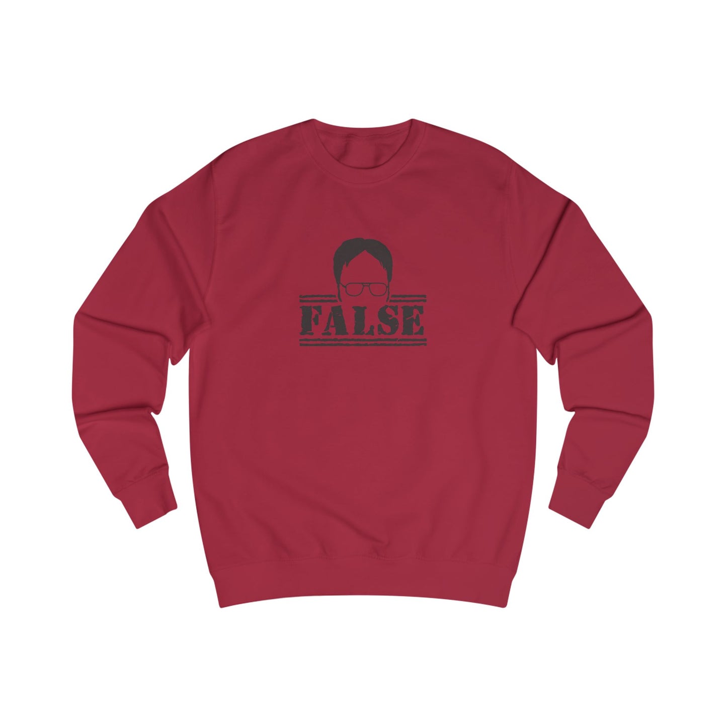 Dwight Schrute FALSE —  The Office-Inspired Sweatshirt (Light)