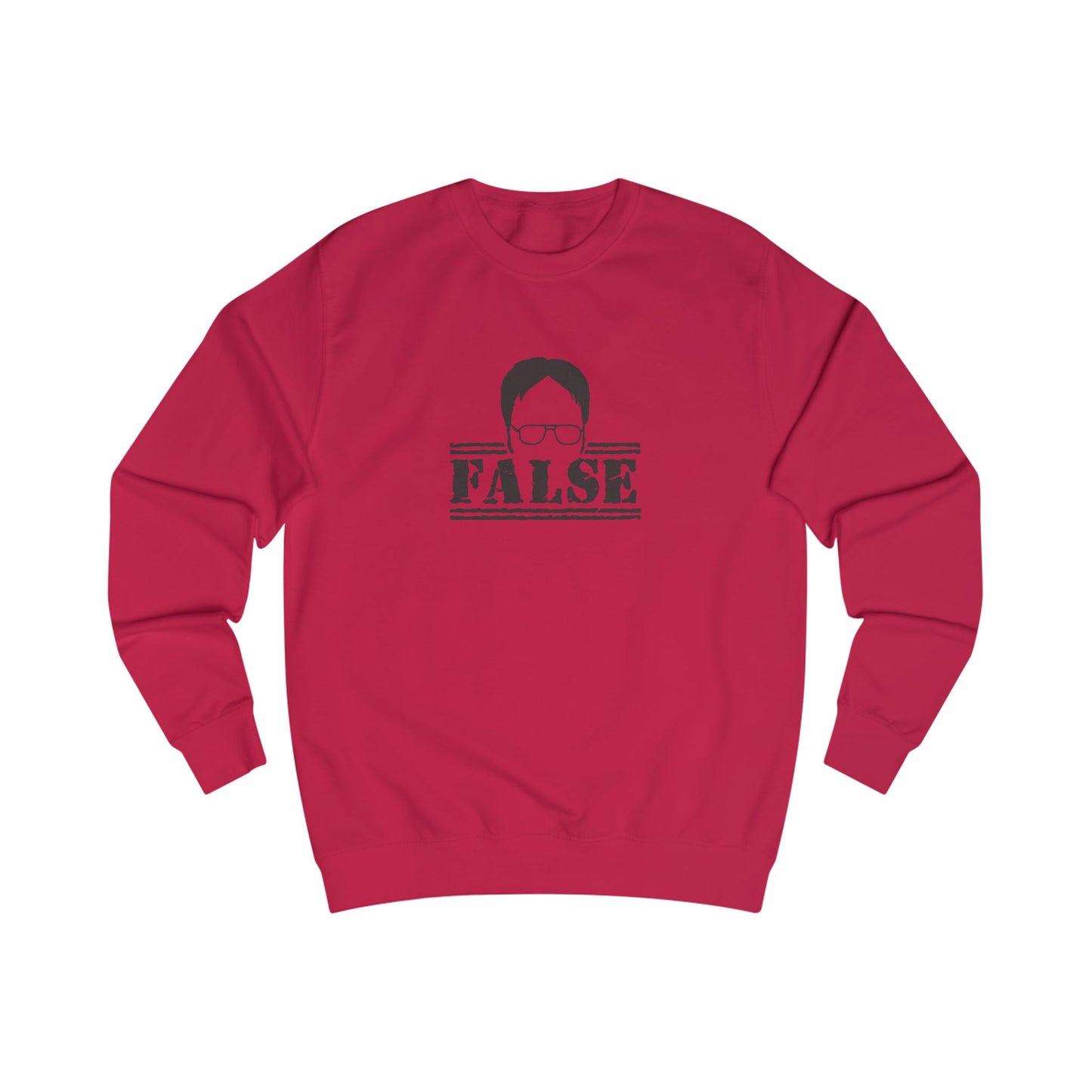 Dwight Schrute FALSE —  The Office-Inspired Sweatshirt (Light)