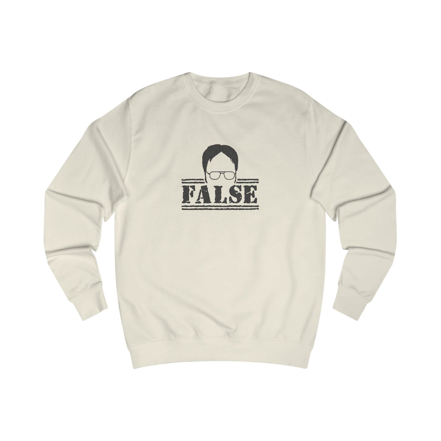 Dwight Schrute FALSE —  The Office-Inspired Sweatshirt (Light)
