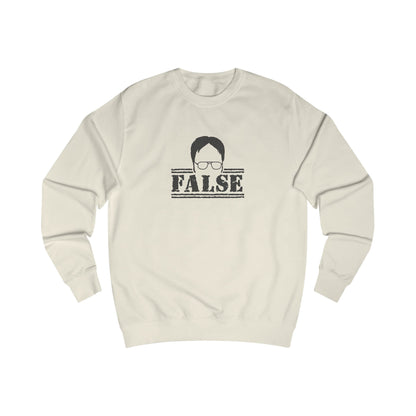 Dwight Schrute FALSE —  The Office-Inspired Sweatshirt (Light)