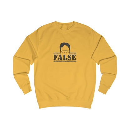 Dwight Schrute FALSE —  The Office-Inspired Sweatshirt (Light)