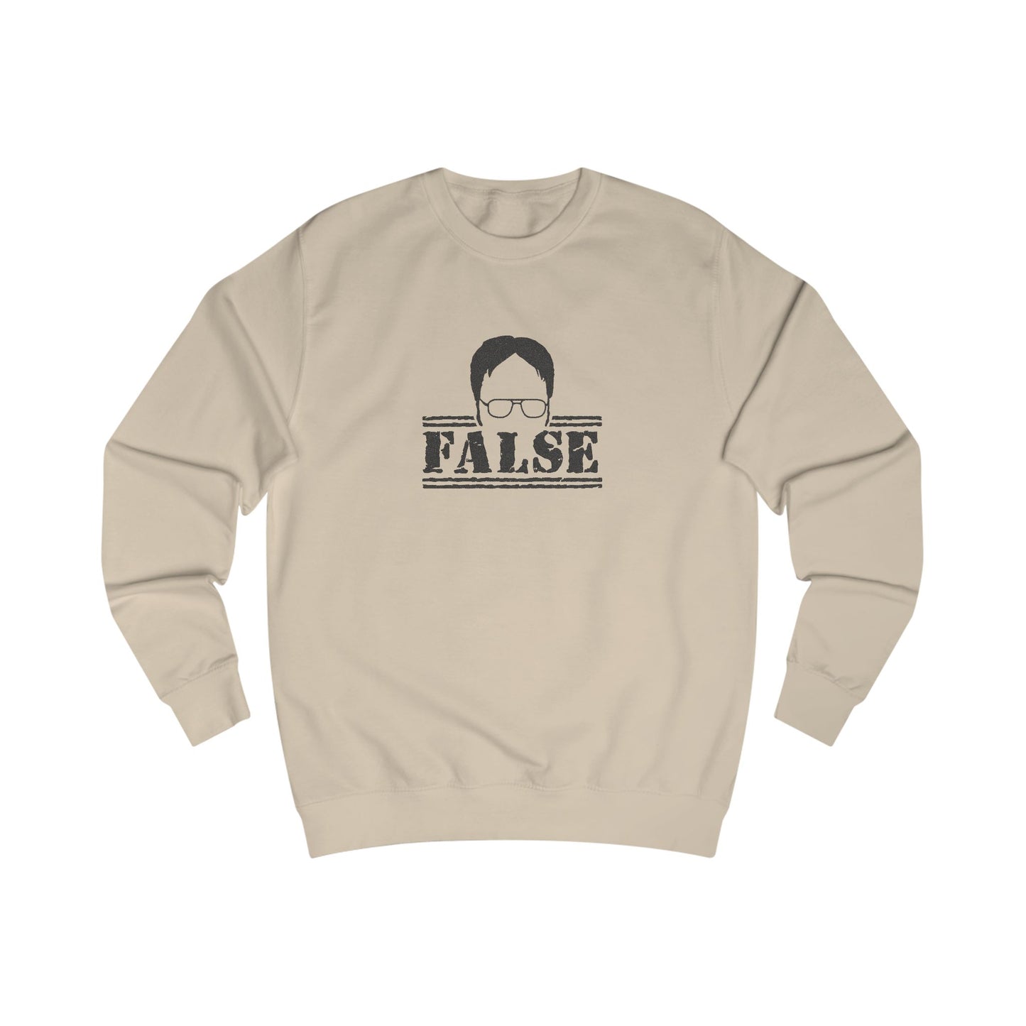 Dwight Schrute FALSE —  The Office-Inspired Sweatshirt (Light)