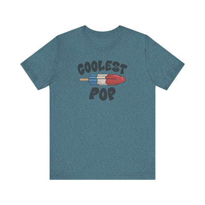 Coolest Pop Shirt — Funny Dad Gift, Retro Ice Pop Tee