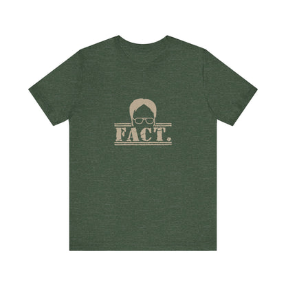 Dwight Schrute FACT. — The Office-Inspired Retro Tee (Dark)
