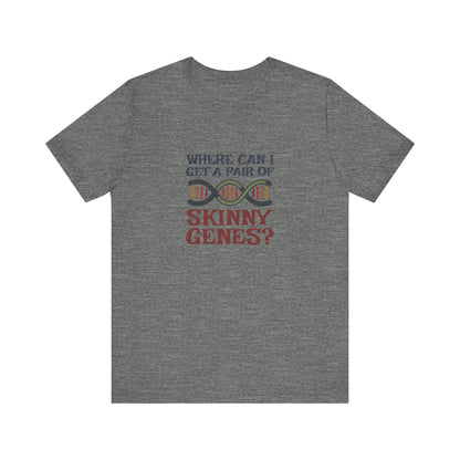 Pair of Skinny Genes (Colorful) — Retro Graphic Tee (Light)