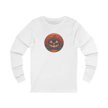 Retro Jack: Bold Grin — Halloween Long Sleeve (Light)