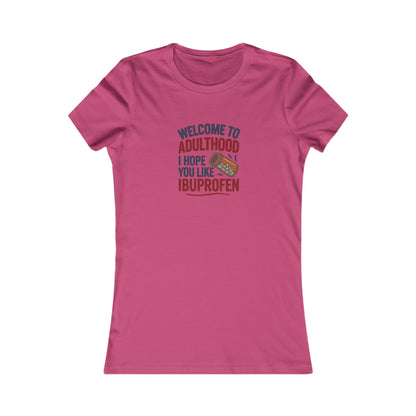 Welcome to Adulthood (Ibuprofen) — Retro Women's Tee (Light)