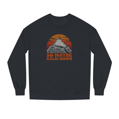 Everything in Moderation (Especially Fitness) – Mount Everest Retro Sweatshirt (Dark)