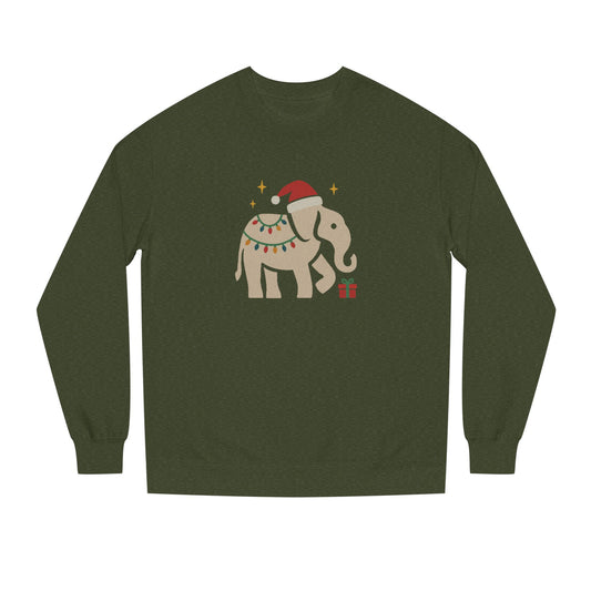 White Elephant Season — Retro Christmas Sweatshirt (Dark)
