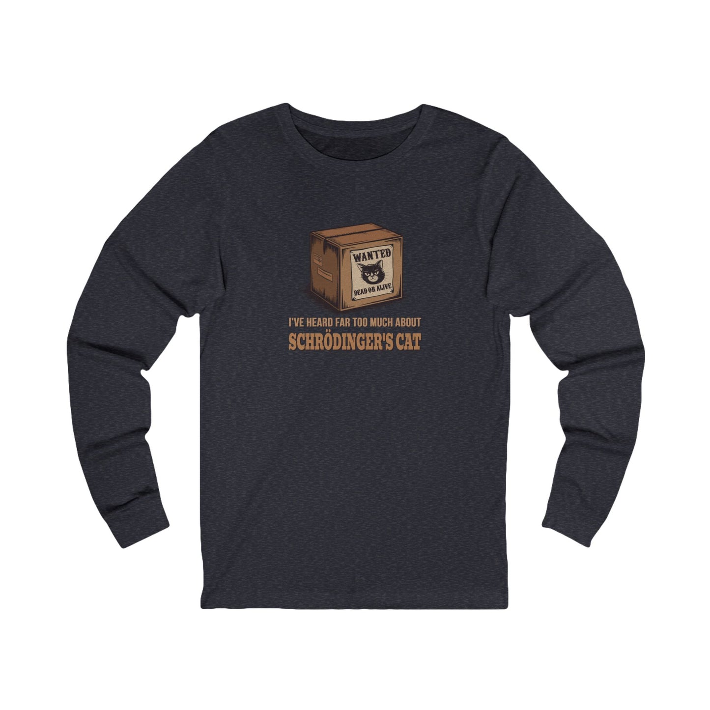 Schrödinger’s Cat — Big Bang Theory Retro Long Sleeve (Dark)