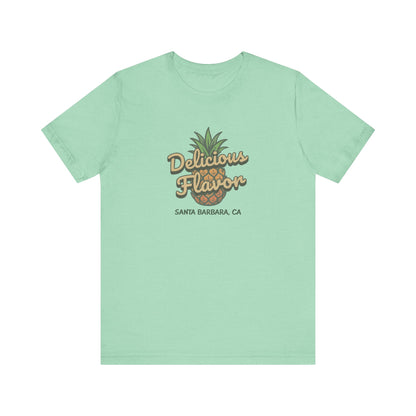 Delicious Flavor — Santa Barbara Pineapple Retro Tee (Light)