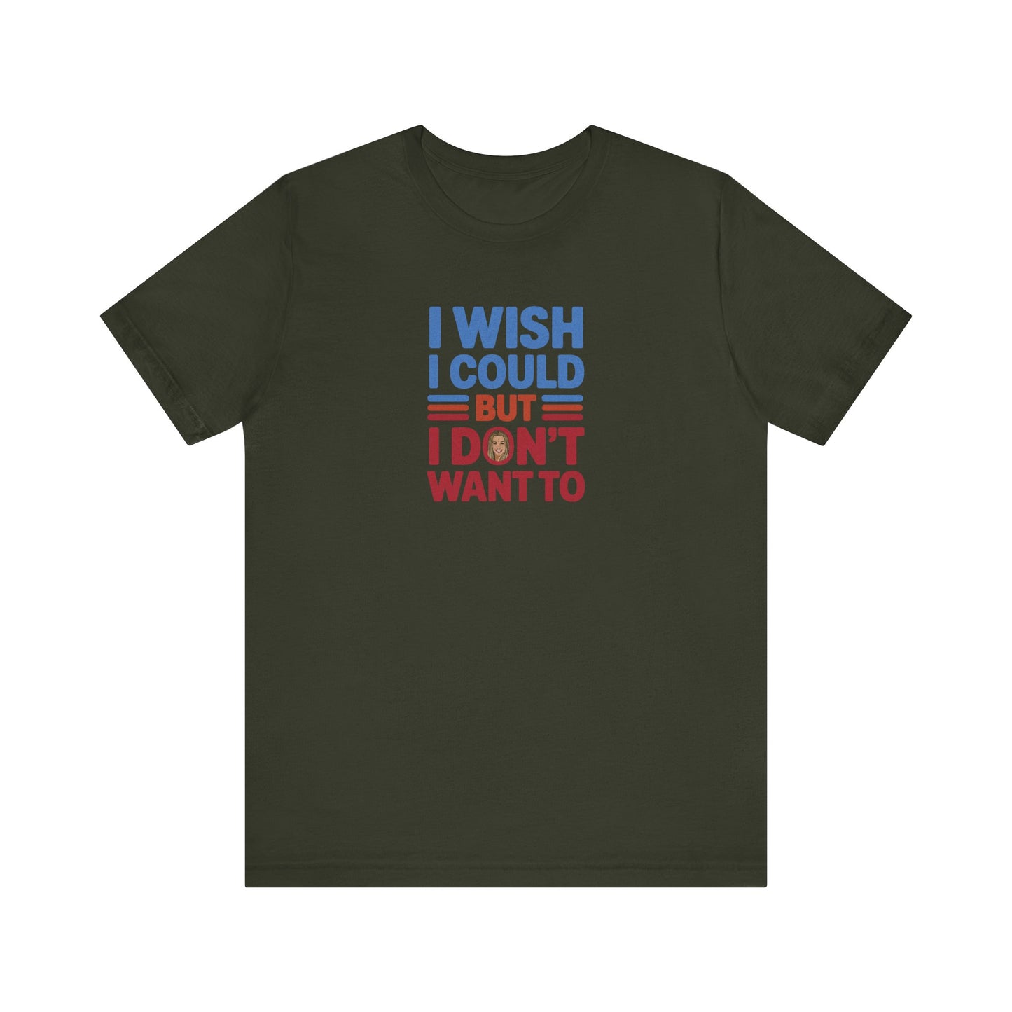 I Wish I Could, But I Don't Want To — Phoebe Buffay Retro Tee (Dark)