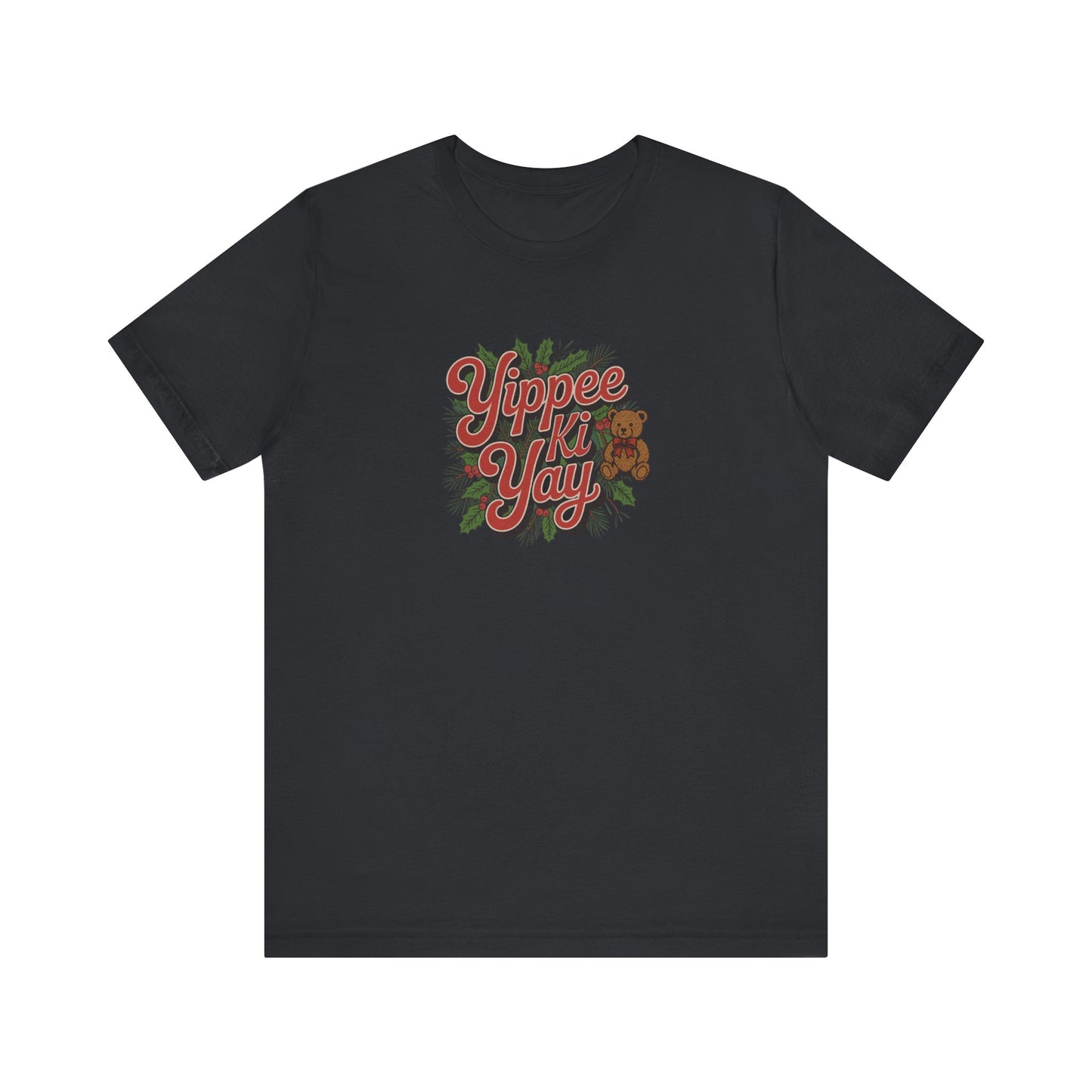 Yippee Ki Yay — Die Hard Retro Christmas Tee (Dark)