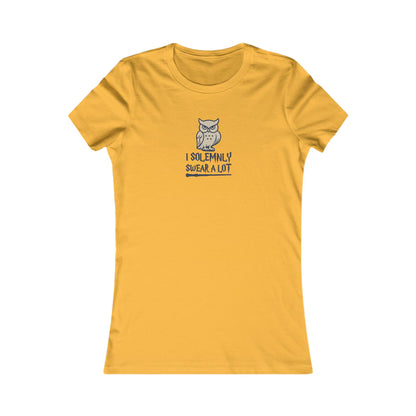 I Solemnly Swear a Lot — Harry Potter Retro Women's Tee (Light)