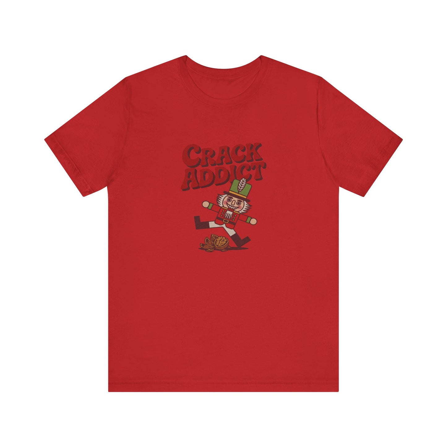 Crack Addict Nutcracker (Unhinged Remix) — Retro Tee (Light)