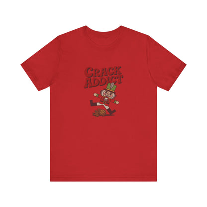 Crack Addict Nutcracker (Unhinged Remix) — Retro Tee (Light)