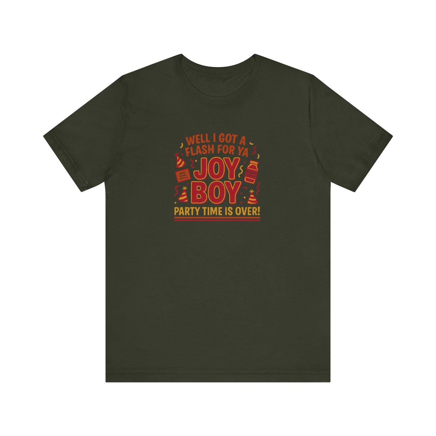 Joy Boy — Seinfeld Library Investigator Retro Tee (Dark)