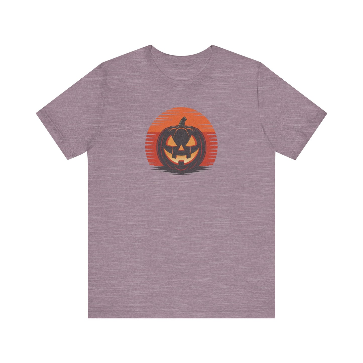 Retro Jack: Sliced Sunset — Halloween Sunset Tee (Light)