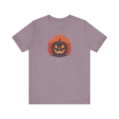 Retro Jack: Sliced Sunset — Halloween Sunset Tee (Light)