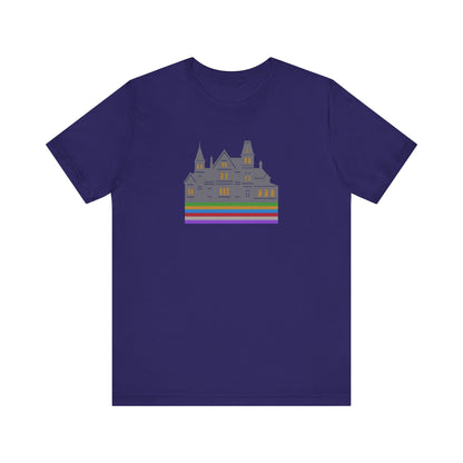 Welcome to Hill House (Off Route 41) — Clue Retro Tee (Dark)