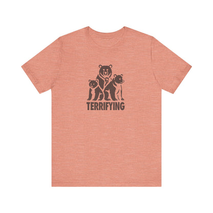 Bears Are Terrifying — Retro Silhouette Tee (Light)