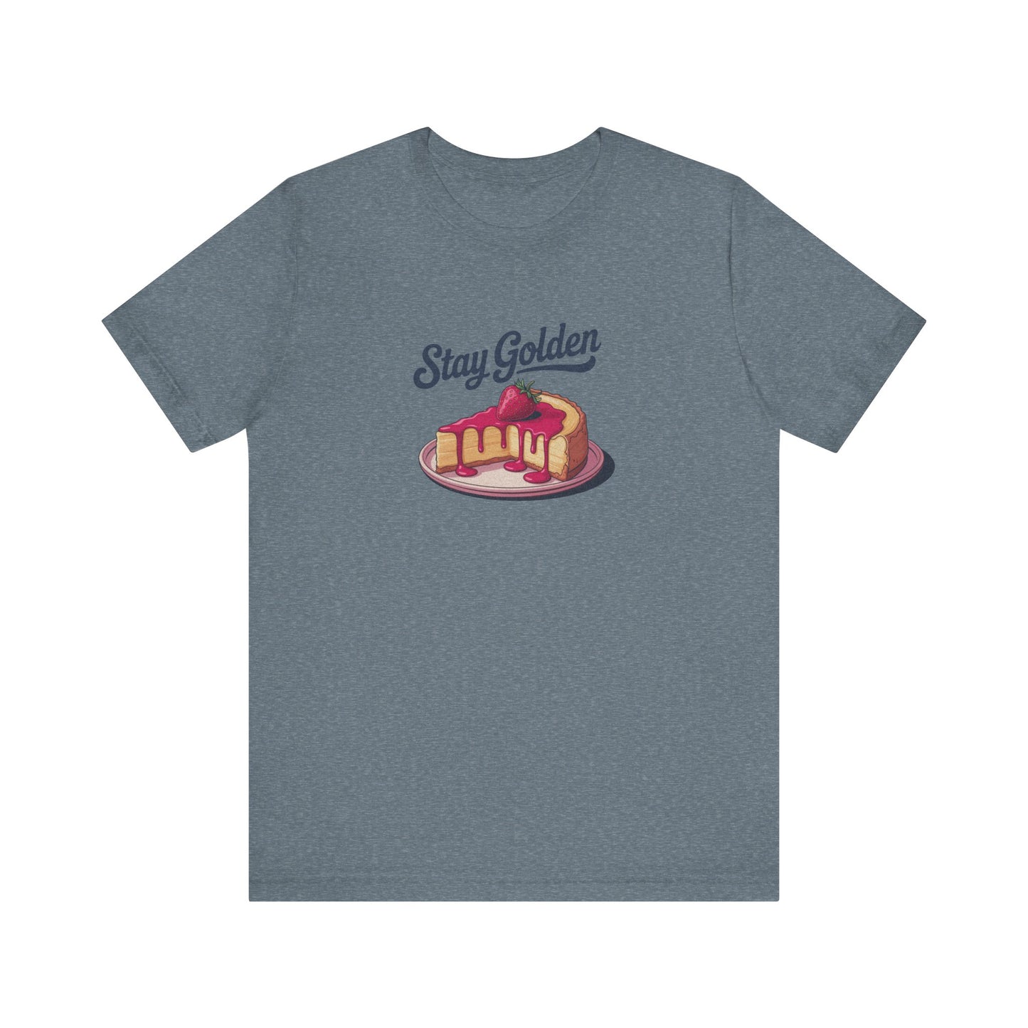 Stay Golden — Retro Cheesecake Graphic Tee (Light)